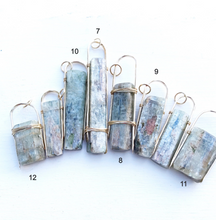 Load image into Gallery viewer, Kyanite Standing Stone Necklace-Gold Filled
