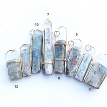 Load image into Gallery viewer, Kyanite Standing Stone Necklace-Gold Filled
