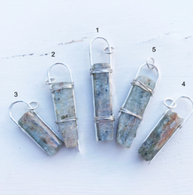 Load image into Gallery viewer, Kyanite Standing Stone Necklace-Silver
