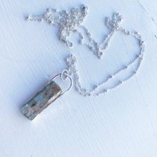 Load image into Gallery viewer, Kyanite Standing Stone Necklace-Silver
