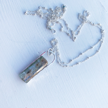 Load image into Gallery viewer, Kyanite Standing Stone Necklace-Silver