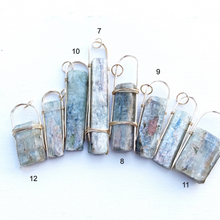Load image into Gallery viewer, Kyanite Standing Stone Necklace-Gold Filled
