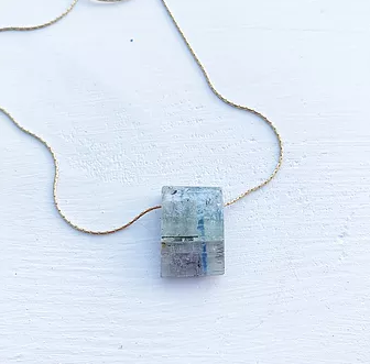 Small Green Kyanite Necklace