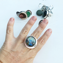 Load image into Gallery viewer, Large Labradorite Ring