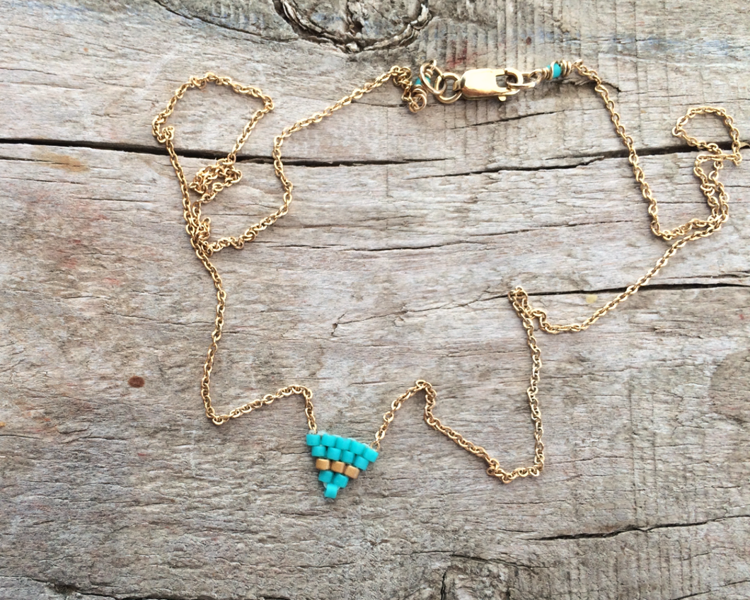 Tiny Zuri Necklace - Turquoise