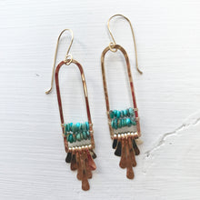 Load image into Gallery viewer, Turquoise Mosaic Earrings
