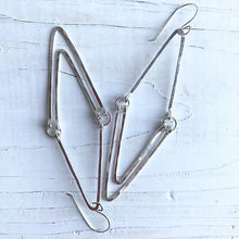 Load image into Gallery viewer, Silver Triangle Earrings