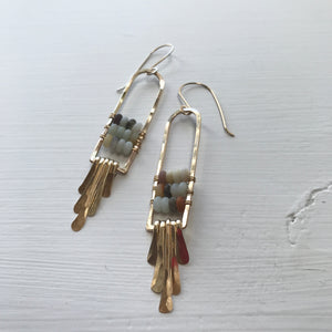 Amazonite Mosaic Earrings