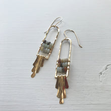 Load image into Gallery viewer, Amazonite Mosaic Earrings