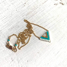 Load image into Gallery viewer, Sun &amp; Sea Triangle Necklace