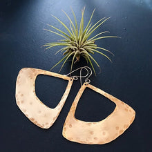 Load image into Gallery viewer, Squared Brass Earrings Large