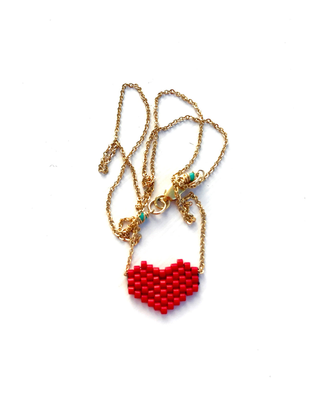 Cherry Red Corazon Necklace