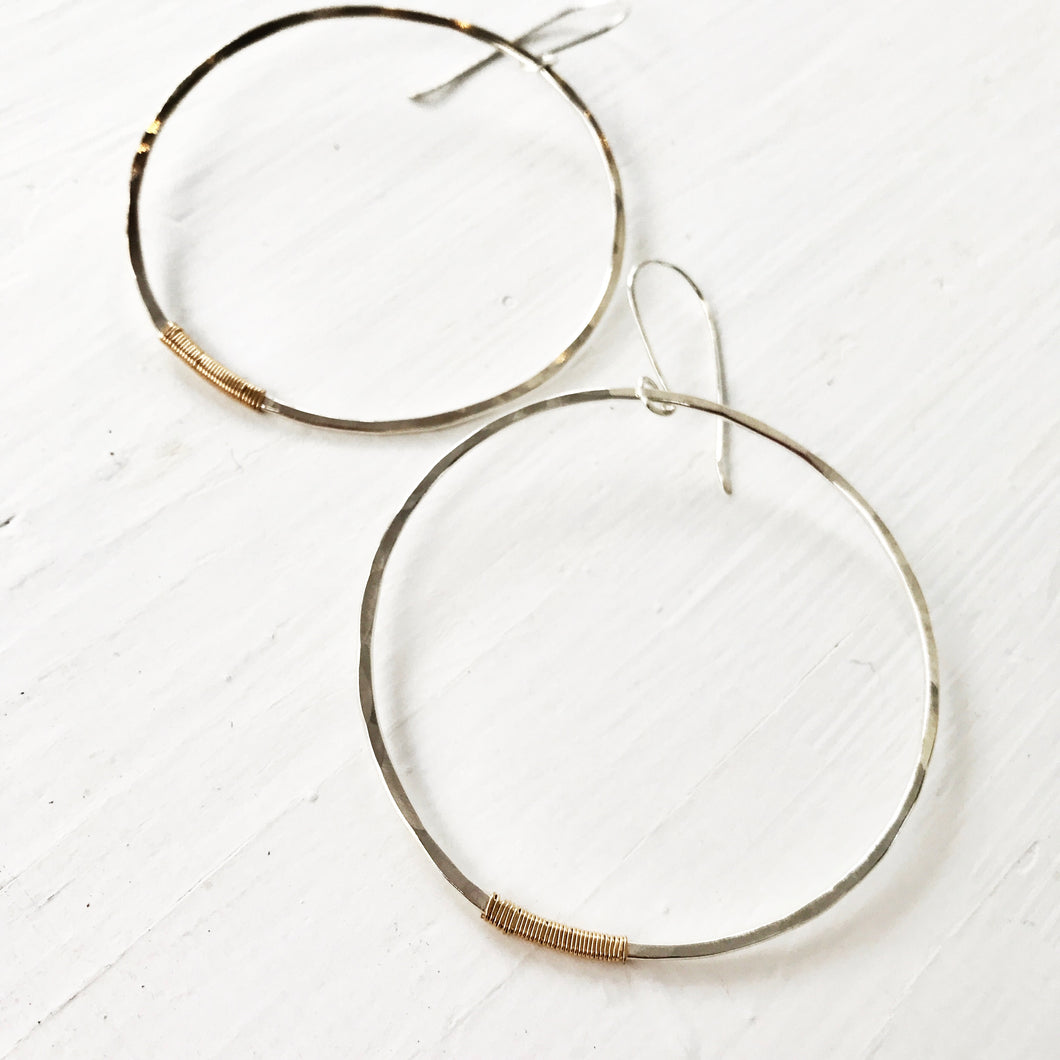 Simply Silver Hoops