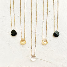 Load image into Gallery viewer, Teardrop Crystal Necklace- Gold Shaddow